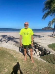 Terry reppin' Destination Milwaukee while on the beautiful beaches of Costa Rica